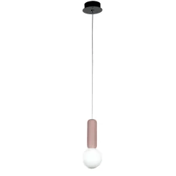 Lampade A Sospensione-Ondaluce Lampada cemento rosso rock