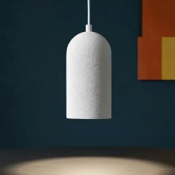 Lampade A Sospensione-Selezionato da Mazzolaluce Lampada cilindro a sospensione cilindro di gesso bianco pitturabile