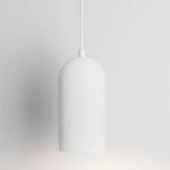 Lampade A Sospensione-Selezionato da Mazzolaluce Lampada cilindro a sospensione cilindro di gesso bianco pitturabile