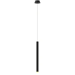 Lampade A Sospensione-Selezionato da Mazzolaluce Lampada cilindro nero sospensione led 6w 3000k