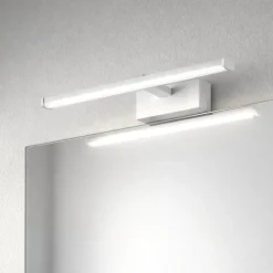 Applique Da Bagno-Fabas Luce Lampada 30cm bianca per specchio da bagno led 6w 3000k nala