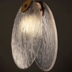Lampade A Sospensione-Selezionato da Mazzolaluce Lampada conchiglia di vetro l15cm a sospensione per comodini