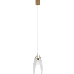 Lampade A Sospensione-Selezionato da Mazzolaluce Lampada conchiglia di vetro l15cm a sospensione per comodini