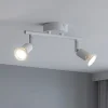 Plafoniere Moderne-Selezionato da Mazzolaluce Lampada con due faretti bianchi orientabili