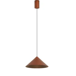 Lampade A Sospensione-Selezionato da Mazzolaluce Lampada cono alluminio colore rame sospensione led dimmerabile