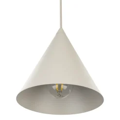 Lampade A Sospensione-Selezionato da Mazzolaluce Lampada cono a sospensione beige 19cm