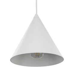 Lampade A Sospensione-Selezionato da Mazzolaluce Lampada cono bianco a sospensione 21 cm