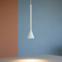 Lampade A Sospensione-Selezionato da Mazzolaluce Lampada cono pendente a sospensione bianco led dimmerabile