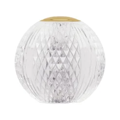 Abat Jour-Selezionato da Mazzolaluce Lampada da comodino abat-jour sfera trasparente oro ricaricabile