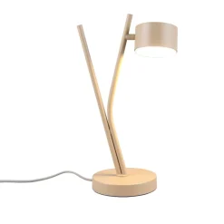 Abat Jour-Selezionato da Mazzolaluce Lampada da comodino beige moderna luce orientabile