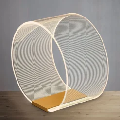 Abat Jour-Selezionato da Mazzolaluce Lampada da comodino design moderna abat jour oro
