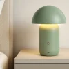 Abat Jour-Selezionato da Mazzolaluce Lampada da comodino fungo moderna portatile verde usb ricaricabile