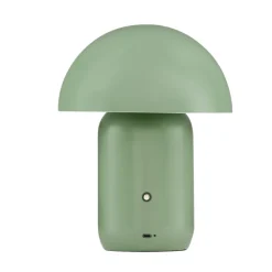 Abat Jour-Selezionato da Mazzolaluce Lampada da comodino fungo moderna portatile verde usb ricaricabile