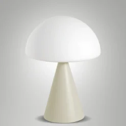 Abat Jour-Fabas Luce Lampada da comodino led in vetro moderna sabbia blip