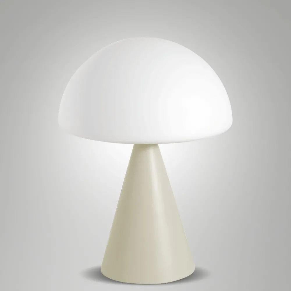 Abat Jour-Fabas Luce Lampada da comodino led in vetro moderna sabbia blip