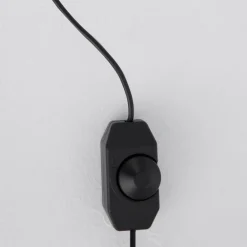 Abat Jour-Selezionato da Mazzolaluce Lampada da comodino moderna cubo nero led dimmerabile