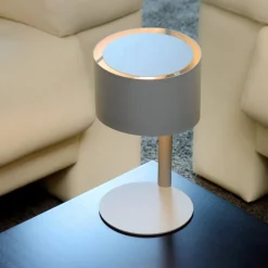 Abat Jour-Selezionato da Mazzolaluce Lampada da comodino moderna grigio per camera da letto