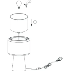 Abat Jour-Selezionato da Mazzolaluce Lampada da comodino moderna in vetro ambra per camera da letto