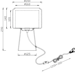 Abat Jour-Selezionato da Mazzolaluce Lampada da comodino moderna in vetro ambra per camera da letto