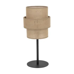 Abat Jour-Selezionato da Mazzolaluce Lampada da comodino moderna in iuta per camera da letto