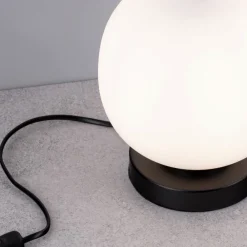 Abat Jour-Selezionato da Mazzolaluce Lampada da comodino moderna nera per camera da letto