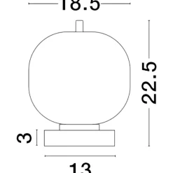Abat Jour-Selezionato da Mazzolaluce Lampada da comodino moderna nera per camera da letto