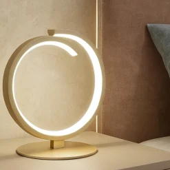 Abat Jour-Top Light Lampada da comodino moderna oro toplight tornado 12w led 3000k 4000k