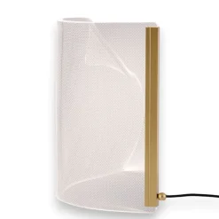 Abat Jour-Selezionato da Mazzolaluce Lampada da comodino moderna vela oro per camera da letto