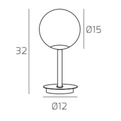 Abat Jour-Top Light Lampada da comodino oro ottone nero clear