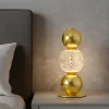 Abat Jour-Selezionato da Mazzolaluce Lampada da comodino oro per camera da letto contemporanea