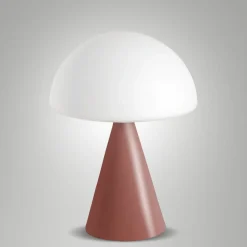 Abat Jour-Fabas Luce Lampada da comodino rossa blib design moderna