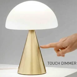 Abat Jour-Fabas Luce Lampada da comodino rossa blib design moderna