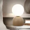 Abat Jour-Selezionato da Mazzolaluce Lampada da comodino sabbia design moderna sfera di vetro