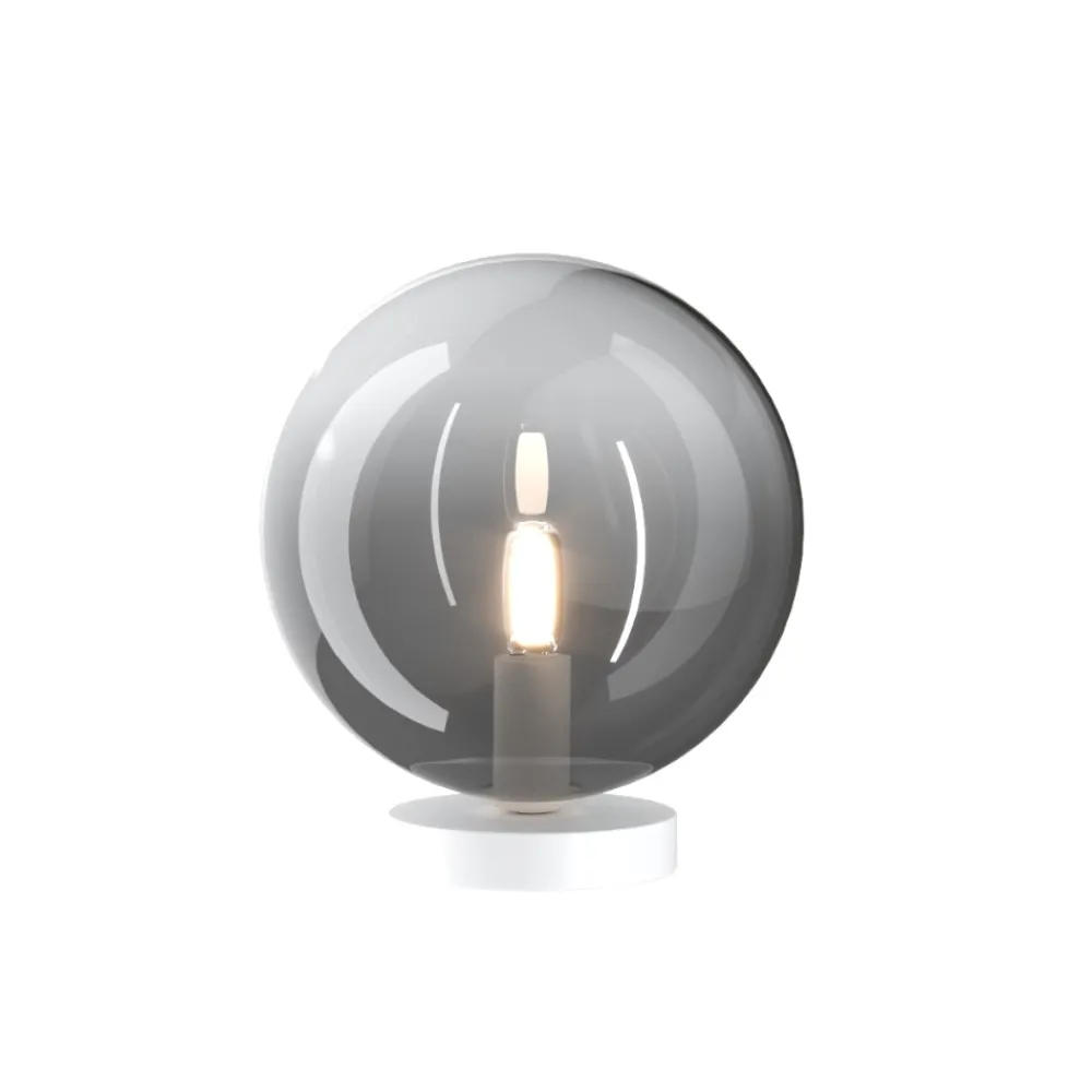Abat Jour-Top Light Lampada da comodino toplight eclipse moderna vetro fume