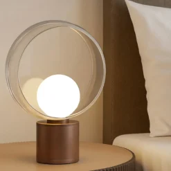 Abat Jour-Vivida International Lampada da comodino vivida cosmit marrone design moderna