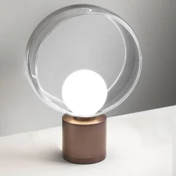 Abat Jour-Vivida International Lampada da comodino vivida cosmit marrone design moderna