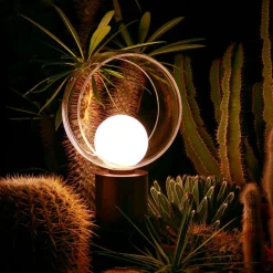 Abat Jour-Vivida International Lampada da comodino vivida cosmit marrone design moderna