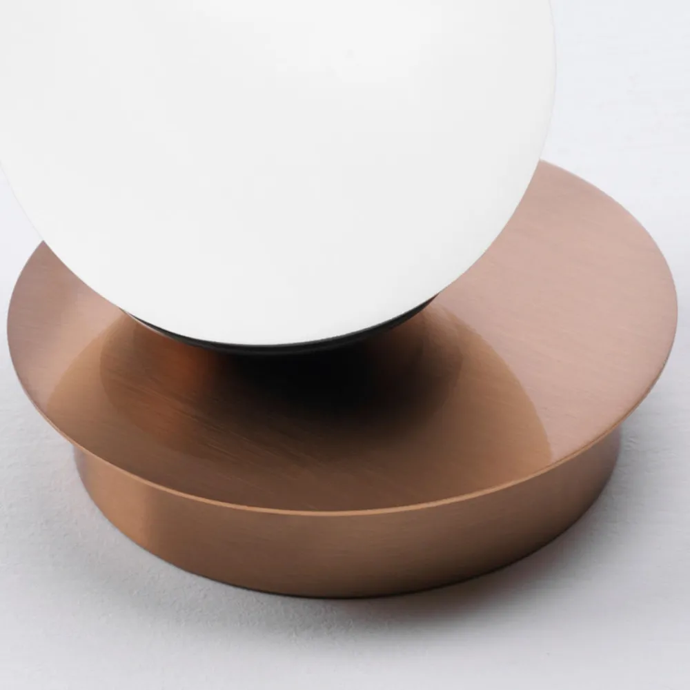 Abat Jour-Vivida International Lampada da comodino vivida pearl abat-jour oro rosa led 4w 3000k