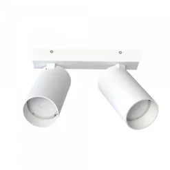 Plafoniere Moderne-Selezionato da Mazzolaluce Lampada da cucina con 2 faretti led orientabili bianchi