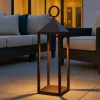 Lampade Da Esterno Giardino-Selezionato da Mazzolaluce Lampada da esterno da terra portatile led corten