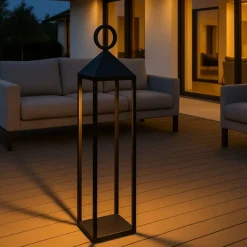 Lampade Da Esterno Giardino-Selezionato da Mazzolaluce Lampada da esterno led portatile lanterna antracite