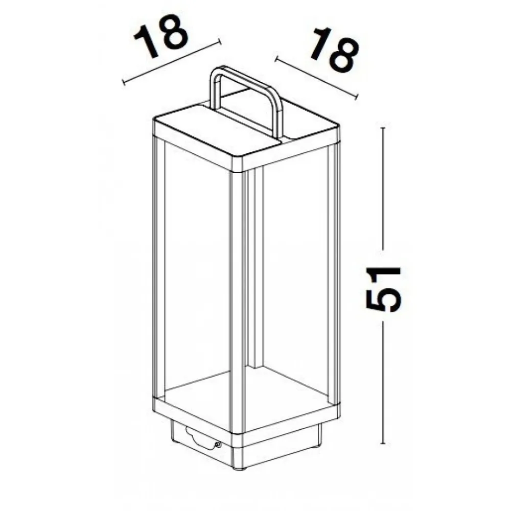 Lampade Da Esterno Giardino-Selezionato da Mazzolaluce Lampada da esterno portatile lanterna luce solare led 3000k
