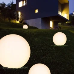 Lampade Da Esterno Giardino-Linea Light Lampada da esterno sfera oh! garden bianca