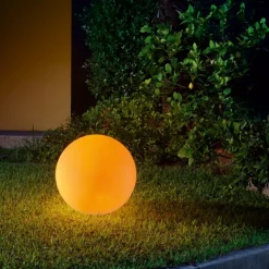 Lampade Da Esterno Giardino-Linea Light Lampada da giardino sfera 28cm colore ligneo oh! mars