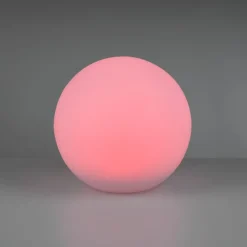 Lampade Da Esterno Giardino-Selezionato da Mazzolaluce Lampada da giardino sfera con picchetto solare led rgb 30cm ip65