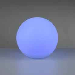 Lampade Da Esterno Giardino-Selezionato da Mazzolaluce Lampada da giardino sfera con picchetto solare led rgb 30cm ip65