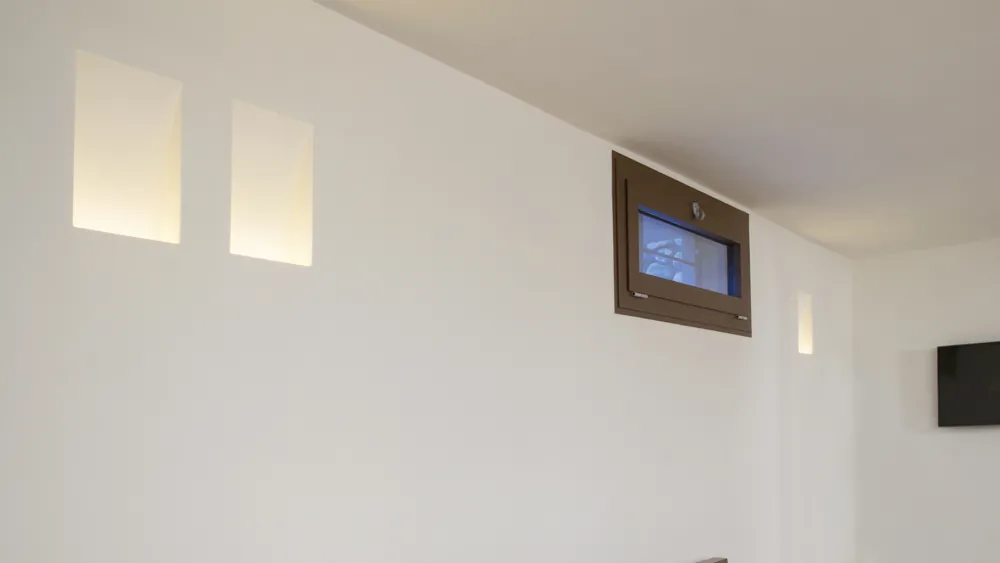 Applique Da Parete-Selezionato da Mazzolaluce Lampada da incasso a parete applique di gesso led cristaly 16,5w 4000k