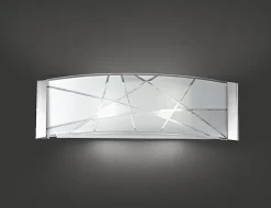 Applique Da Parete-Perenz Illuminazione Lampada da parete applique fish vetro curvo moderno