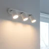 Applique Da Parete-Selezionato da Mazzolaluce Lampada da parete bianca 3 luci orientabili per interno