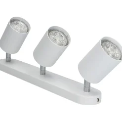 Applique Da Parete-Selezionato da Mazzolaluce Lampada da parete bianca 3 luci orientabili per interno
